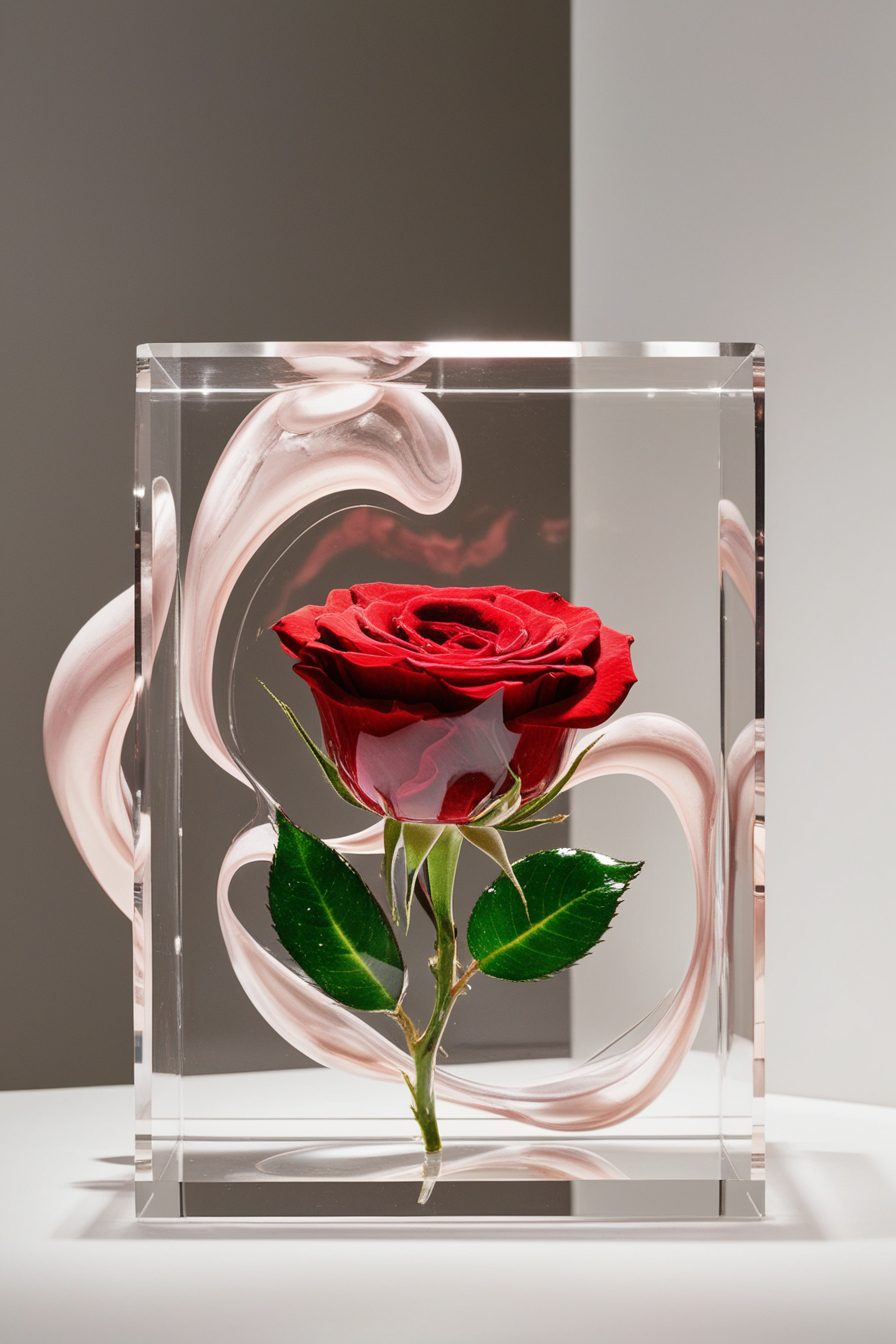Frozen Flowers In Resin