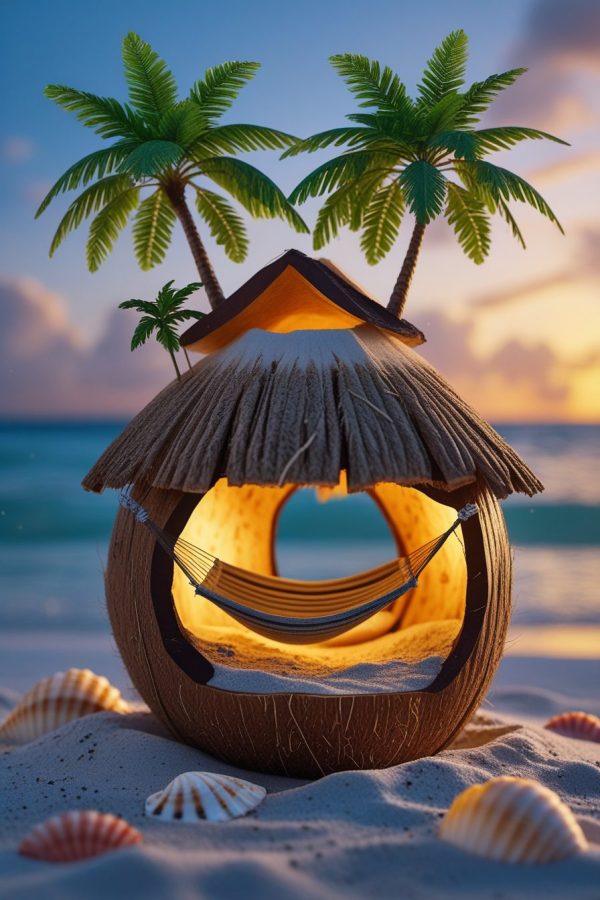 Miniature Edible Life Coconut