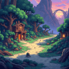 pixel art background