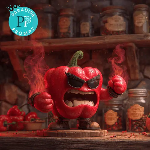 Indicación de verduras de dibujos animados en 3D